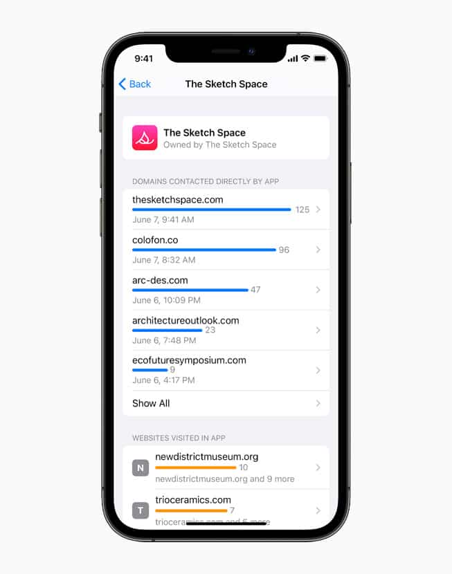 App Privacy Report
