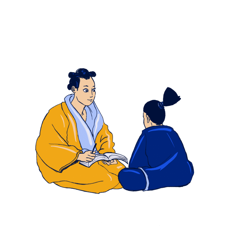 Illustration of MailSoar's spamourai, which explains how to improve email deliverability to avoid anti-spam filters.