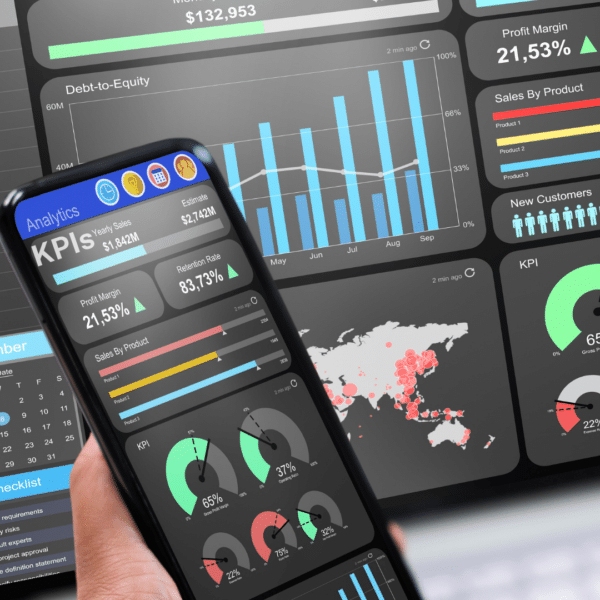 Screen with KPIs performance measurement