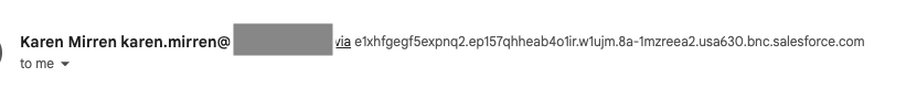 Email subdomains on SalesForce