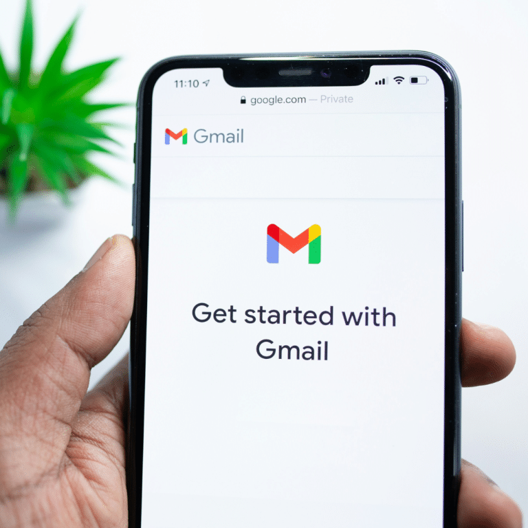 Smartphone with Gmail application